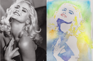 Anna Nicole pic and painting 5-23-13 WM