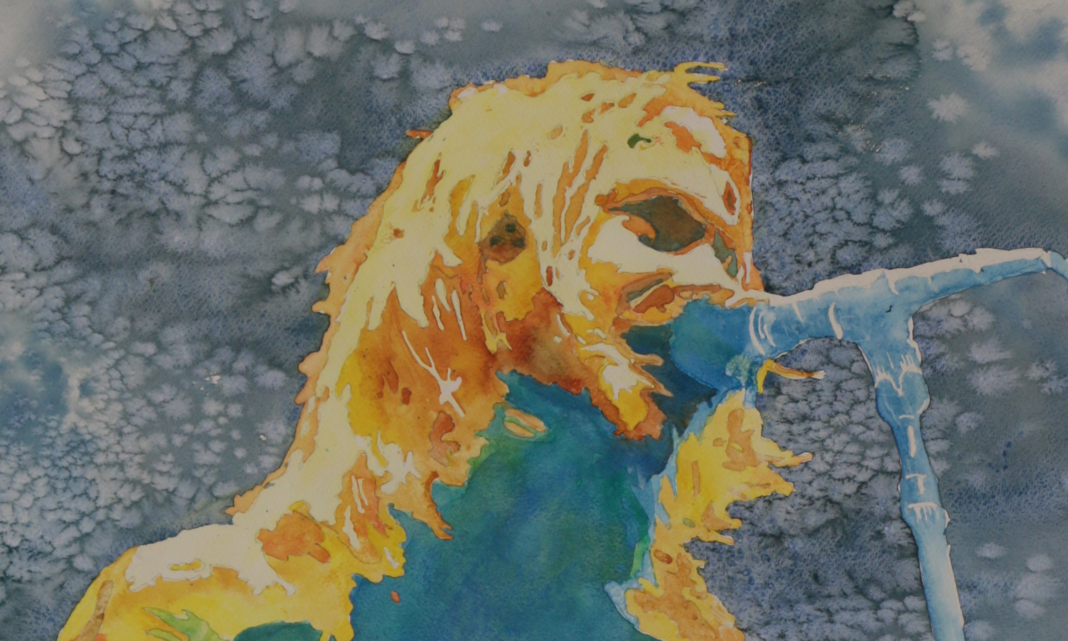 Kurt Cobain watercolor tribute