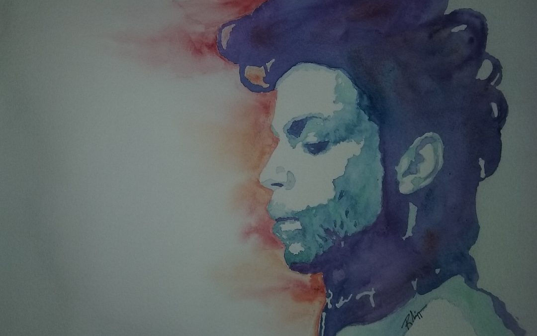 Prince watercolor portrait