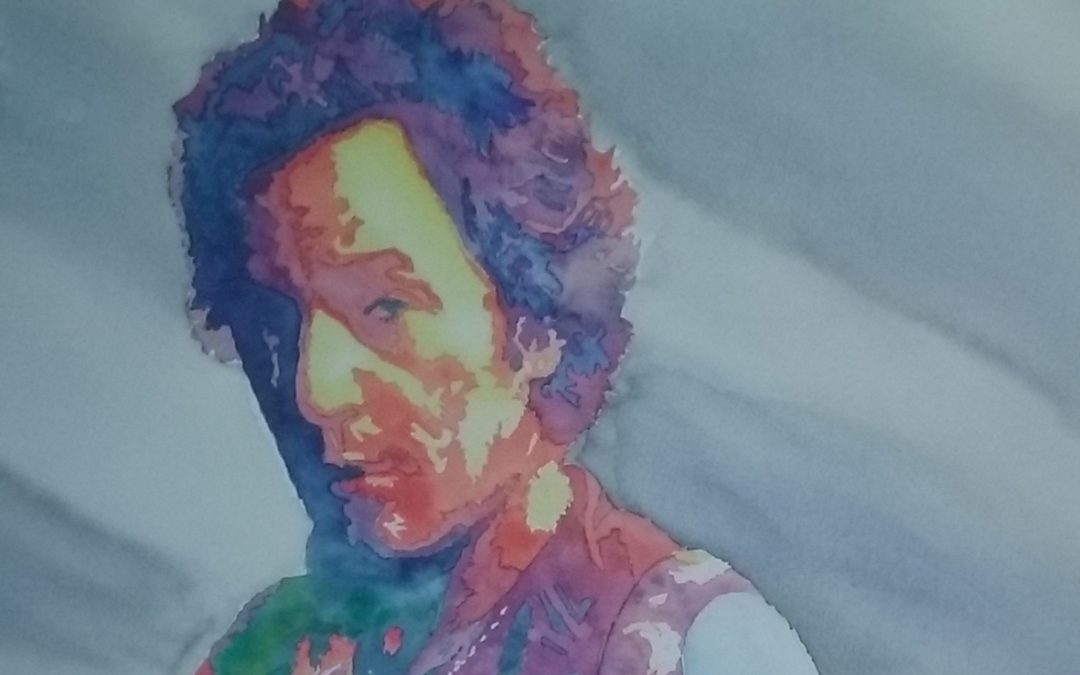 Bruce Springsteen watercolor portrait