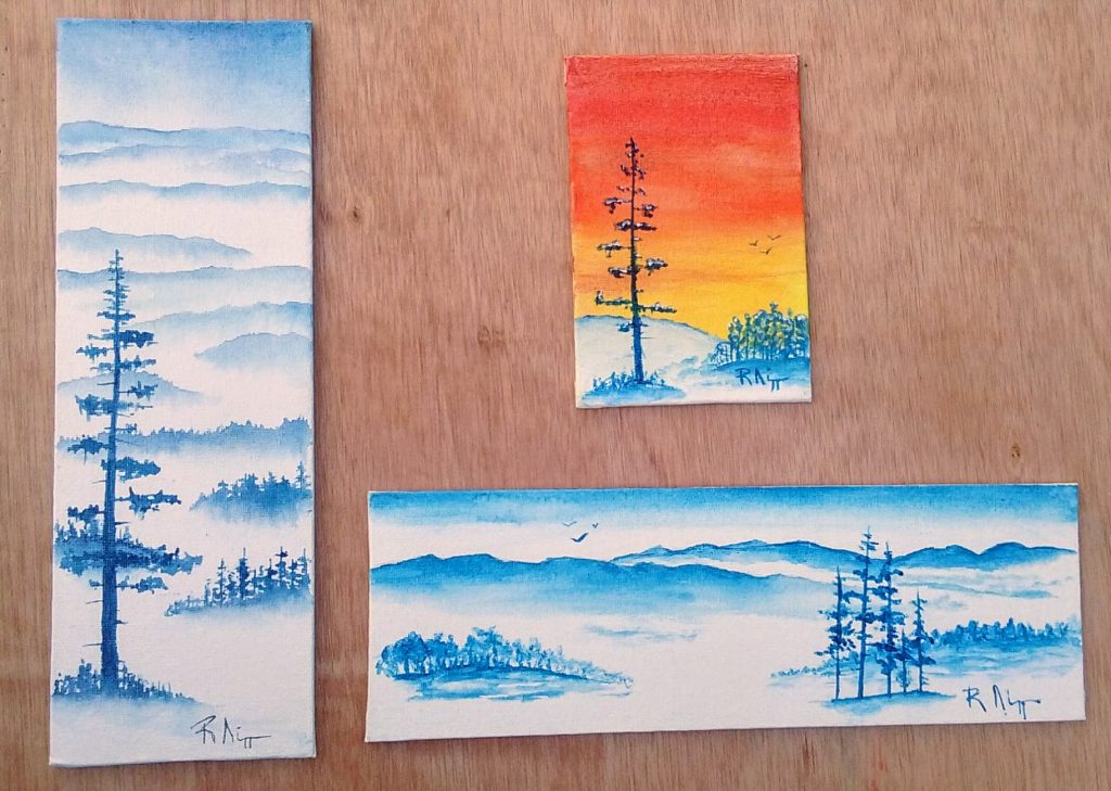 small nature paintings