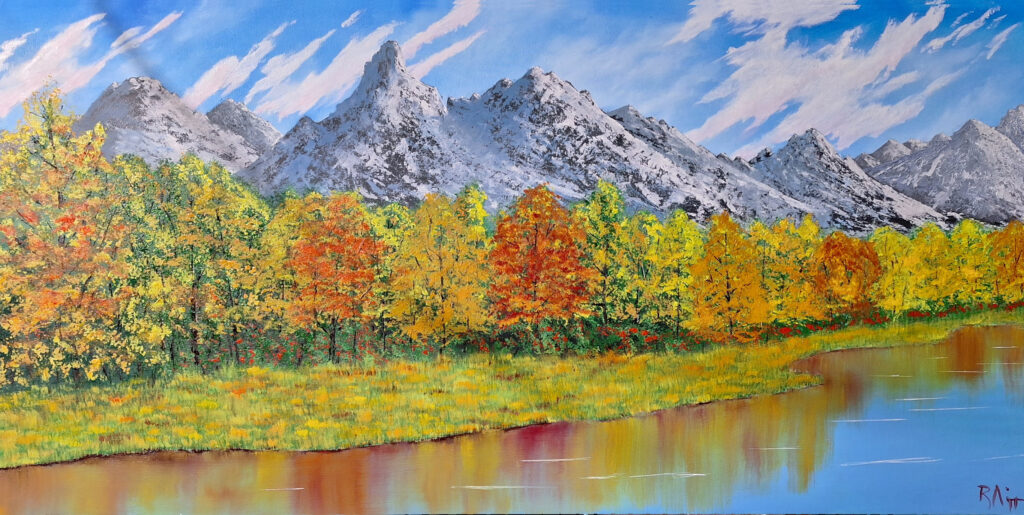 Grand Teton National Park oil painting